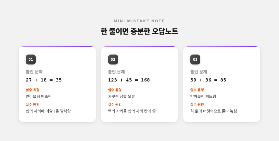 미니 오답노트 샘플
