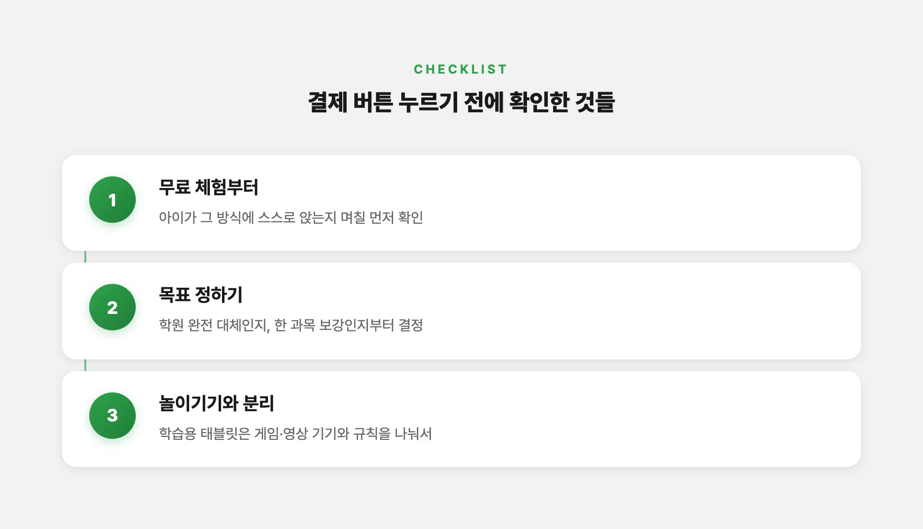 온라인 학습 결제 전 확인할 세 가지