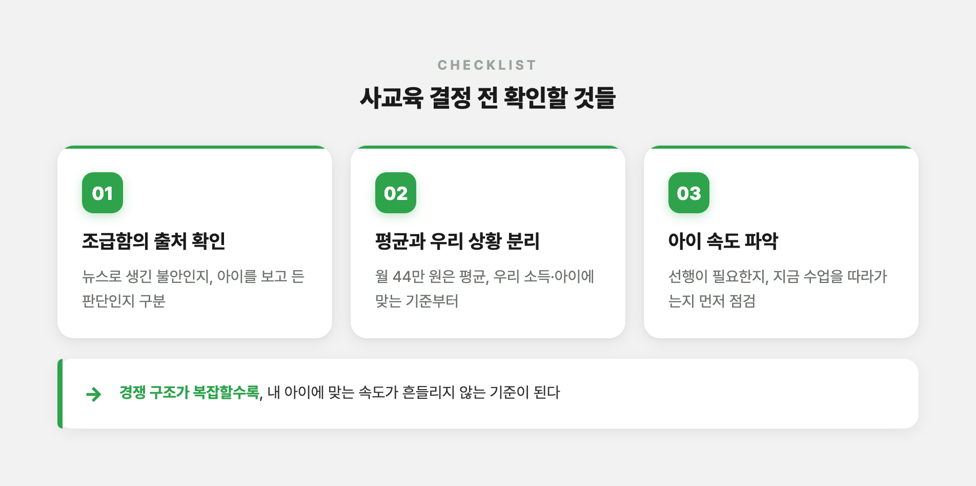 사교육 결정 전 확인할 3가지